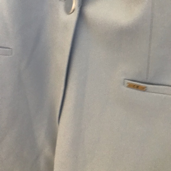 Calvin Klein one button blue topper blazer 10 - Picture 4 of 4